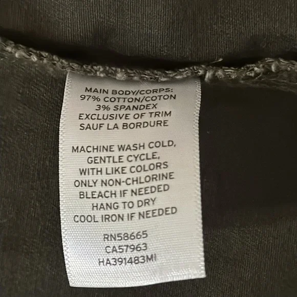 Halogen Long Cargo Jacket, Army Green, Size Medium (179) - Picture 11 of 13